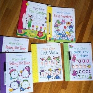 Usborne Wipe-Clean Activity Books Set